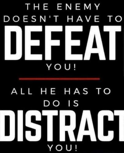 defeat distract