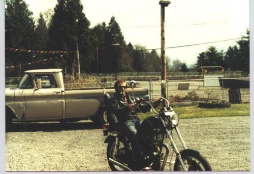 1985 DAD ON HIS EASY RIDER AND HULK 2
