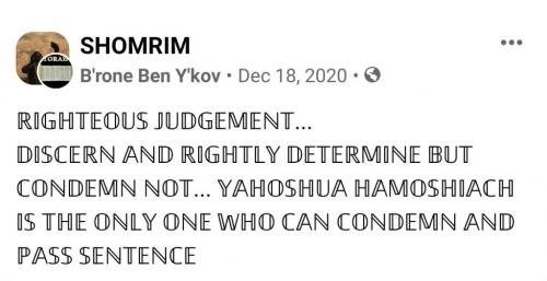 Be a righteus Judge - Shofet