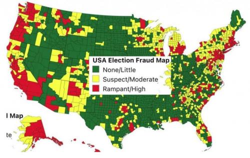 fraud map with key