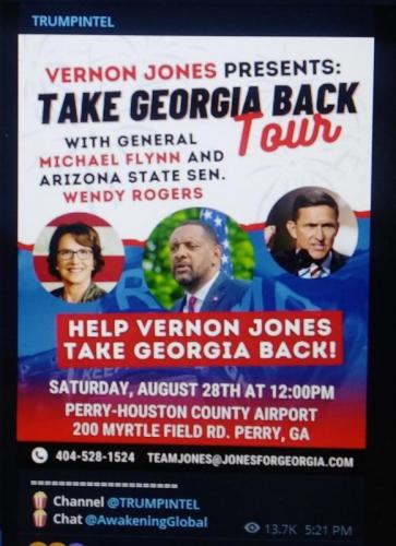 MIKE FLYNN, WENDY ROGERS BACKING VERNON JONE