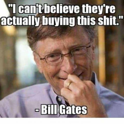 !  Bill Gates is laughing