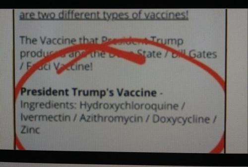 TRUMP'S VACCINE