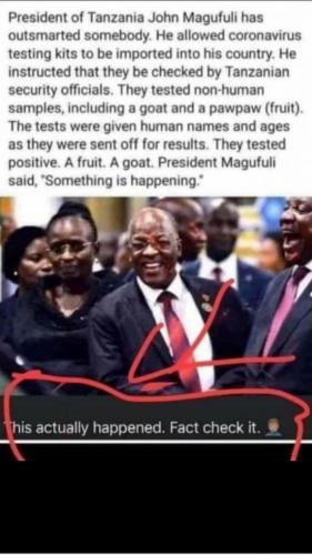 President of Tanzania