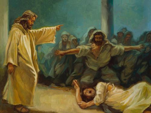 Jesus Exorcism in Synogogue