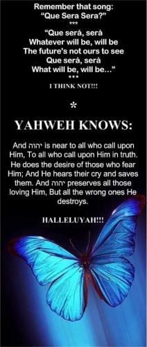 YAHWEH KNOWS