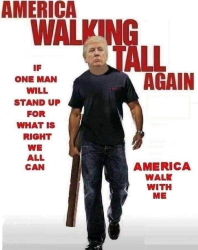 trump walking tall