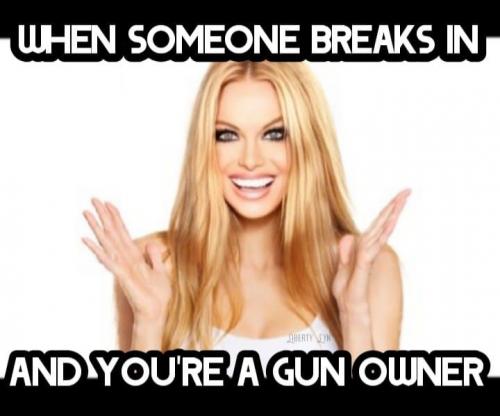 gun breaks in