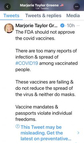 censorship Greene vaccine taliban