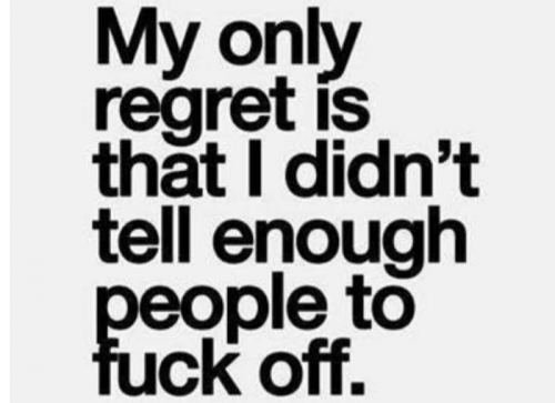 regret only