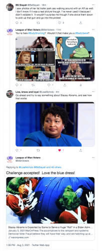 stacey abrams huge roll twits twitter @BsSlayah body shamer