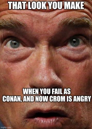 crom is angry