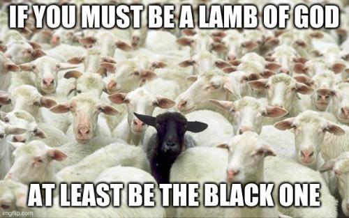 be the black one