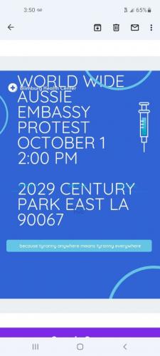 Los Angeles, California  - Australian Embassy - Oct 1