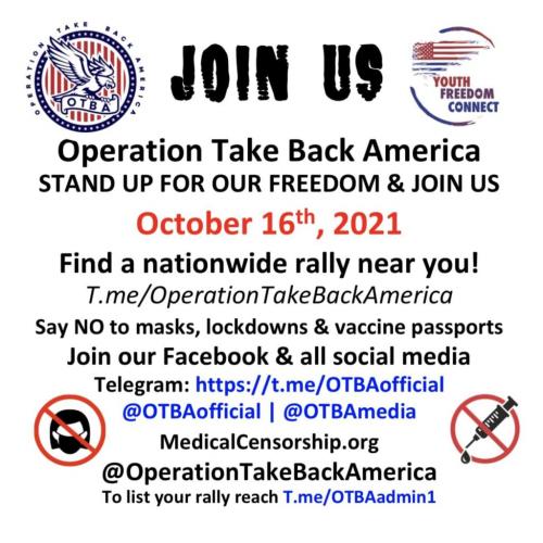 Take Back America - Oct 16