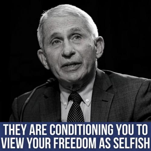 view your freedoms as selfish