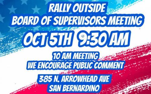 San Bernardino, CA Oct 5