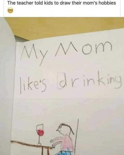 drinking mom
