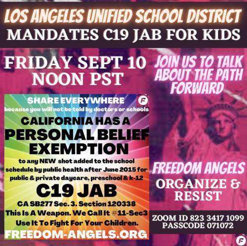 CA personal belief exemption