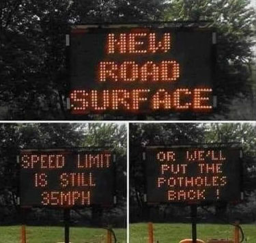 road resurfaced