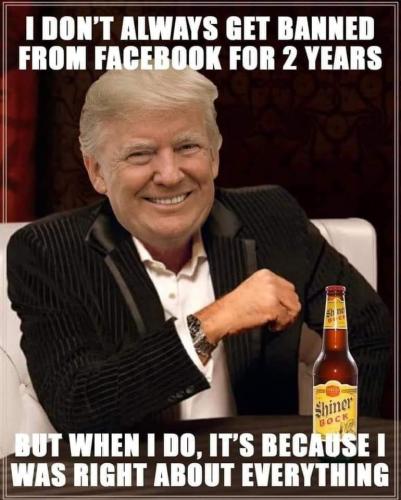 trump facebook f