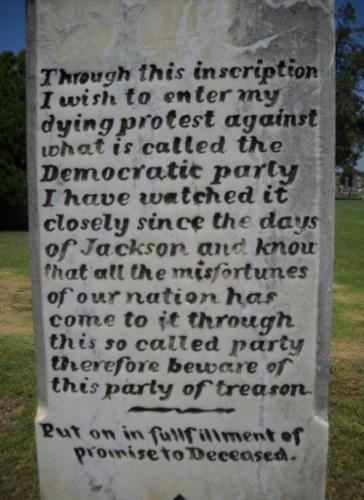 Civil War Veterans Tombstone