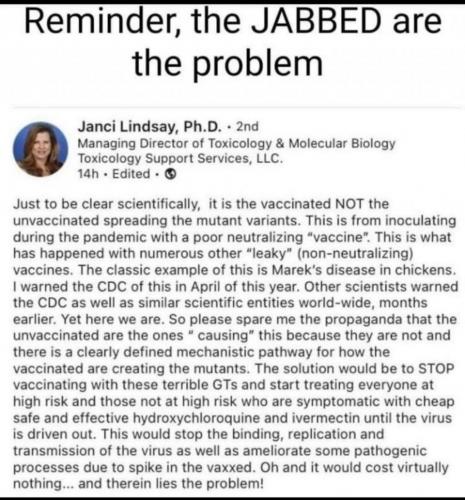 The Jabbed Are The Problem