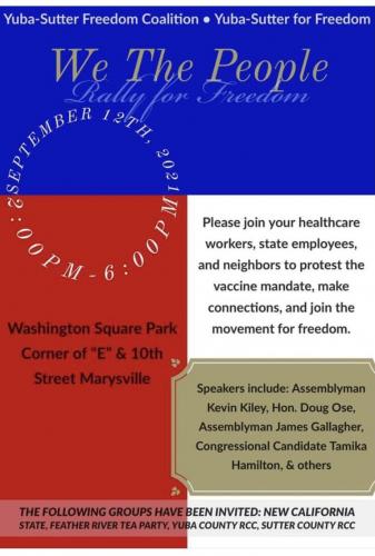 Yuba-Sutter California Medical Freedom Rally