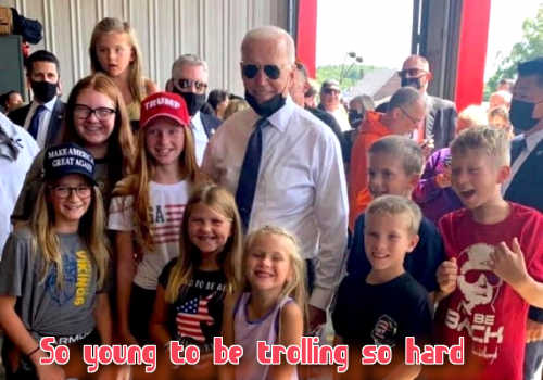 biden trolled by kids