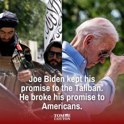 Biden Kept His Promise To The Taliban.. Broke His Promise To America