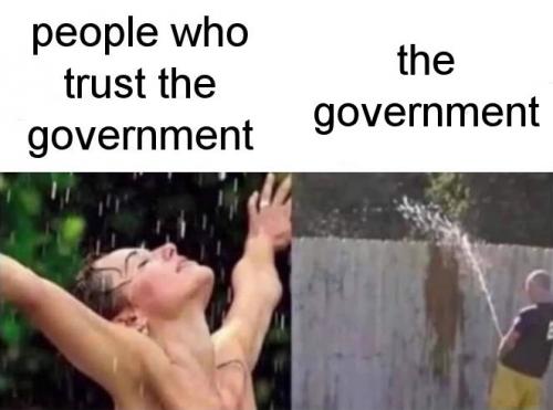 people who trust the government