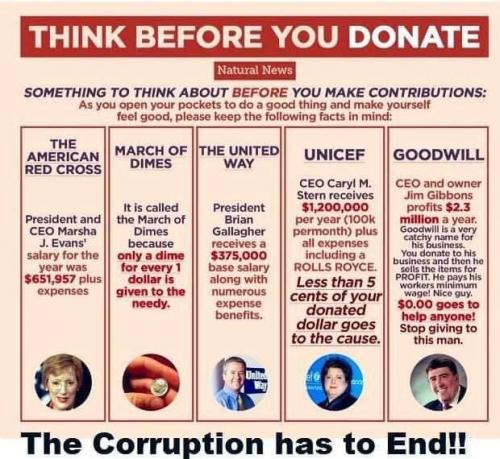 THINK BEFORE YOU DONATE