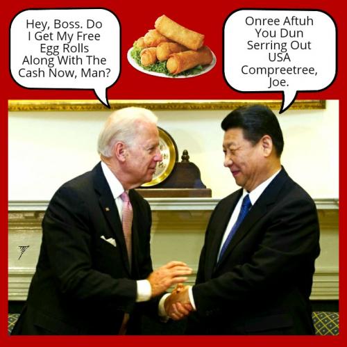 Political - Biden Free Egg Rolls