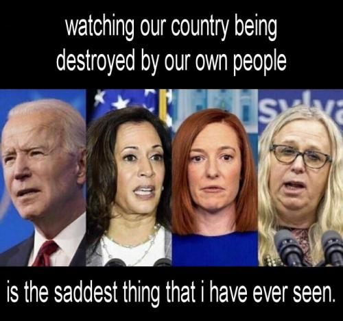 watching our country being destroyed by our own people