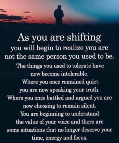 You are shifting