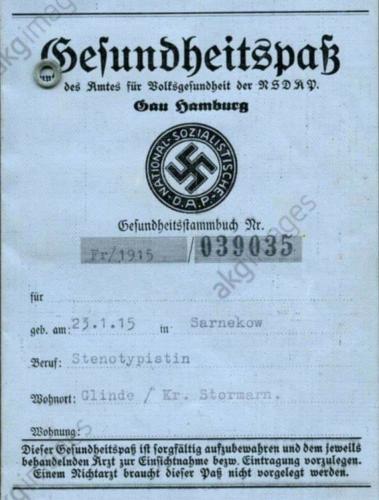 2021-09-10_17-53-05 Health Passes have been used before. This is a 'Gesundheits pass' which means 'health pass'.