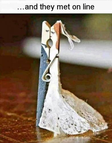 and they met on line