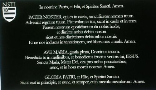 The Our Father in Latin