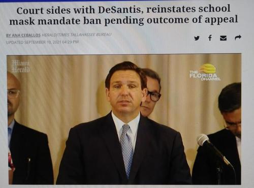 COURT SIDES WITH DESANTIS