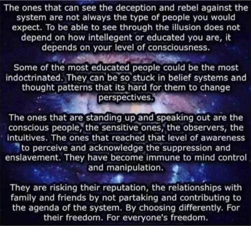 The awareness that sees through the tyranny