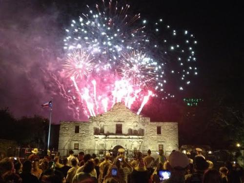 Alamo fireworks - fiesta