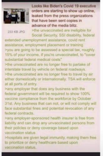 Bidens new Covid-19 Executive Orders