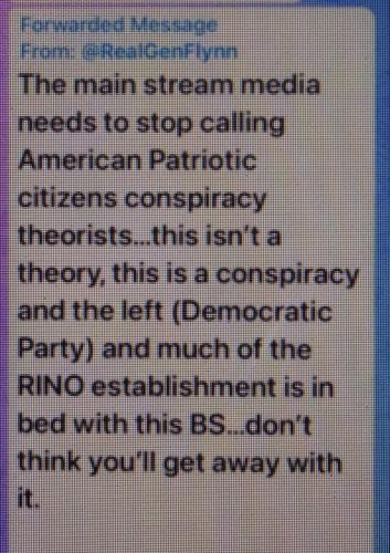 MAIN STREM MEDIA NEED TO STOP CALLING US CONSPIRACY THEOISTS