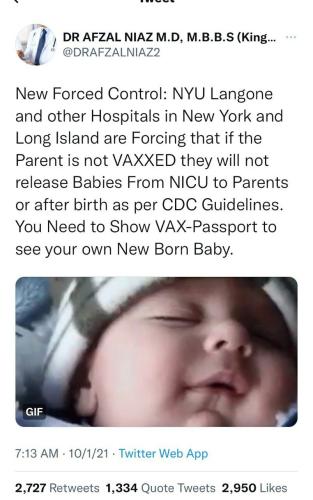 Vax babies