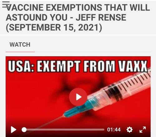 Total BULLSHIT LIST OF EXEMPTION ASSES