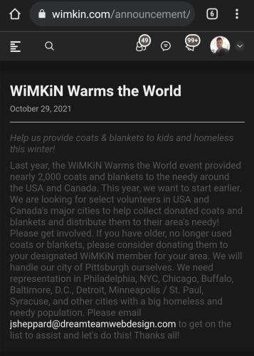 WiMKiN Warms the World!