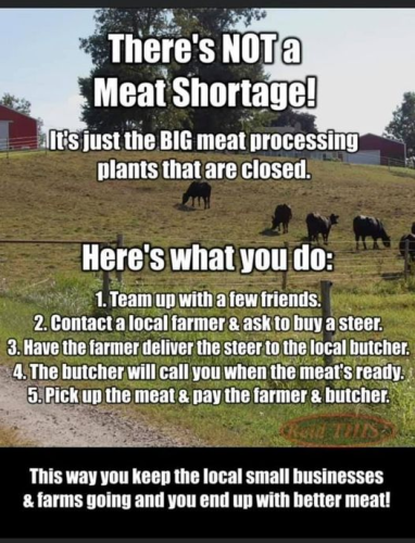 THERE'S NO MEAT SHORTAGE