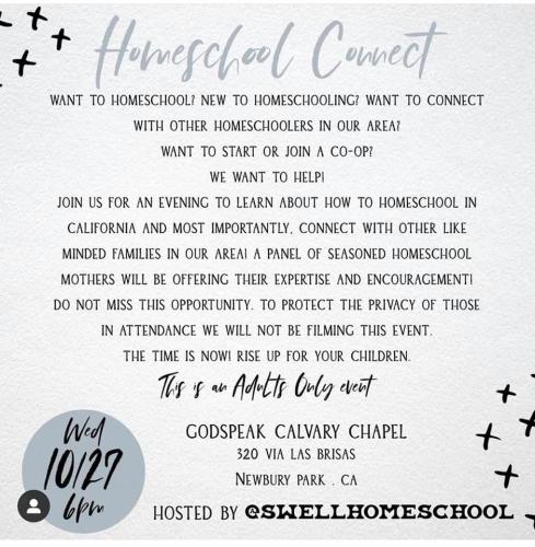 Newbury Park - Homeschool Connect - Oct 27