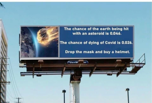 Covid vs asteroid