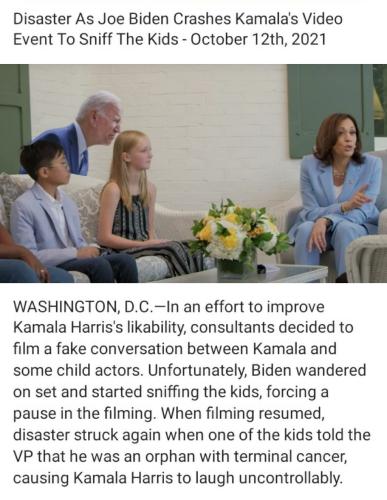 Biden crashes Harris video